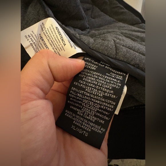 Dickies Men’s Quilted Vest Crew Neck Cotton Jersey Lined Full Zip Black XL - Picture 6 of 7